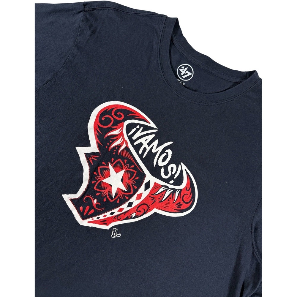 '47 Houston Texans Por Vida ¡Vamos! Graphic T Shirt‎ Mens 2XL
